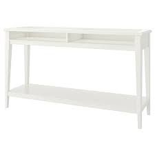 Liatorp Console Table White Glass 133x37 Cm Ikea