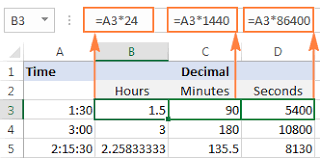 Excel Convert Time To Decimal Number Hours Minutes Or Seconds