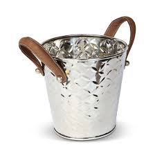 French Fleur Wine Cooler With Leather Handle From Culinary Concepts Nordicnest Com