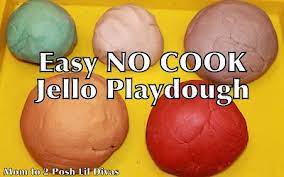 Kids In The Kitchen Easy No Cook Jello Playdough Playdough Crafts For Kids Crafty Kids