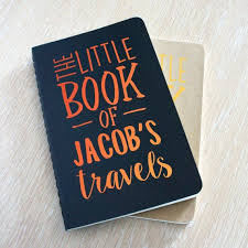 Personalised Travel Journal The Little Book Of Travels Planner Plain Black Copper A5 A6 P Personalized Notebook Personalized Sketchbook Moleskine Notebook