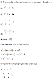 We have provided the cbse 10th std printed worksheets for maths, science, hindi, english, biology, social science, computer science, etc. Cbse Class 10 Maths Mcqs For Chapter 2 Polynomials With Answers Pdf