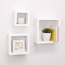 floating wall shelves cube boxes decor storage display accent furniture diy hanging shelf hallway