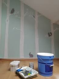 Peinture Murale Foret Chambre Enfant Chambre Bebe Vert D Eau Chambre Enfant Chambre Bebe Vert