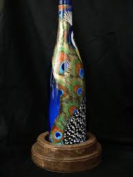 Hand Painted Peacock Wine Bottle Lamp Etsy Wine Bottle Lamp Hand Painted Wine Bottles Bottle Art The transparent glass bottle mockup was designed to help you create a photorealistic presentation for your label and packaging designs. hand painted peacock wine bottle lamp
