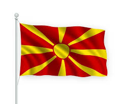 Elegant architect flag macedonia having blue prints and blue helmet. Free Vector Macedonia Flag Ribbon Design