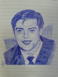 My new drawing "Abdul Alhazred" Drawing pens