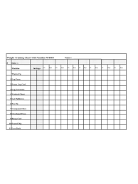 Workout Chart 6 Free Templates In Pdf Word Excel Download