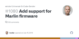 Add support for Marlin firmware · Issue #1080 · winder/Universal-G ...