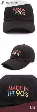 Made In The 90 S Baseball Cap Black Black Accessories Clothes Design Fashion Design