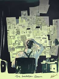 The Imitation Game Omfg I Love This Artwork Somebody Knows The Artist Poster Tv Dizileri Cizimler