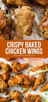 Crispy Baked Chicken Wings Yellowblissroad Com Recipe Crispy Baked Chicken Wings Crispy Baked Chicken Baked Chicken Wings