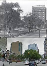 Then Gore Park 1955 Now Gore Park Present Hamilton Ontario Canada Hamilton Ontario Site History