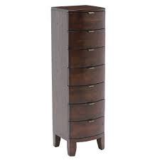 These tall chests of drawers are often made with embossed metal cladding, and are amazing for bringing a chic and bohemian feel to any room in your home. Navajos 7 Drawer Tallboy Chestnut Finish Bedsides Bedrooms