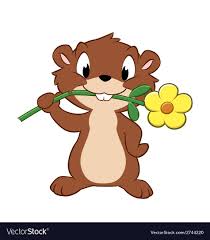 A Cartoon Gopher Devouring Garden Flower Download A Free Preview Or High Quality Adobe Illustrator Ai Eps Pdf A Cartoon Cartoon Artist Elephant Illustration