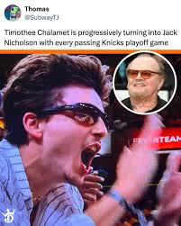 Jack Nicholson walked so Timothee Chalamet could run 😅 (h/t SubwayTJ)