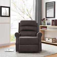 This manual rocker recliner has covered sports a modern style that will update your home. Copper Grove Gerards Rocker Recliner Chair Brown Nubuck Overstock 19667992