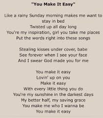 You Make It Easy Jason Aldean Just Heard This Song And It Made Me Think Of You Country Song Quotes Jason Aldean Lyrics Song Quotes