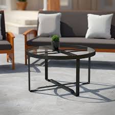Buy products such as deepwonder vintage round end side table with storage basket industrial coffee table night stand wood look accent furniture with metal frame at walmart and save. Fostonly Indoor Outdoor Coffee Table On Walmart Accuweather Shop