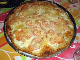 Pizza Au Saumon Fume Et Crevette Recette Pizza Saumon Fume Pizza Saumon Recette Saumon Fume