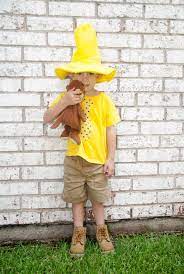 Great Halloween Costume Curious George Man In The Yellow Hat Inspired Halloween Costume Shirt With Cumpleanos De Jorge El Curioso Jorge El Curioso Cumpleanos