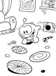 Om nom coloring pages for kids online. Pin On Raskraski