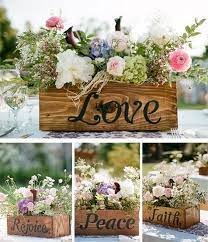 Embellish the wooden centerpiece boxes. 90 Rustic Wooden Box Wedding Centerpiece Ideas Hi Miss Puff
