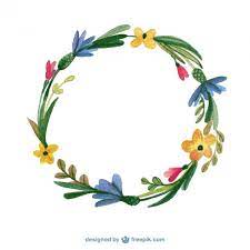 Pngtree support millions of graphic design for free download! Free Vector Watercolor Floral Frame