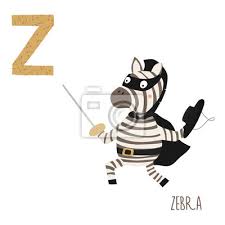 300+ vectors, stock photos & psd files. Vector Cute Kinder Tier Alphabet Buchstabe Z Fur Den Zebra Leinwandbilder Bilder Rudiment Fuchs Wortschatz Myloview De