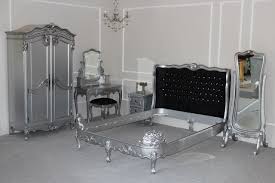 Black And Silver Bedroom Set Hermes Baroque Wing Bed Black And Silver Baroque Bedroom Living Room Designs Home Decor