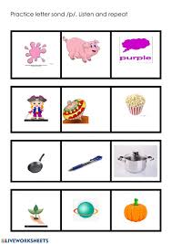 #7 view jolly phonics videos for kids: Jolly Phonics Letter Sound P Worksheet