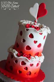 You can hear the well known happy birthday song, see some kind of indoor firework and a text: Love Is In The Air Valentines Day Cakes Cake Valentine Cake