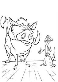 Some of the coloring pages shown here are mufasa and timon and pumbaa coloring for kids mufasa and timon a. Timon And Pumbaa Picture Coloring Page Coloring Sun