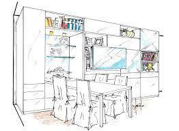 Parete Attrezzata Multifunzione Disegno Di Progetto Parete Attrezzata Arredamento Parete Tv Moderna