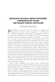 Marketingtracer seo dashboard, created for webmasters and agencies. Pdf Socialists On Social Media Platforms Communicating Within And Against Digital Capitalism