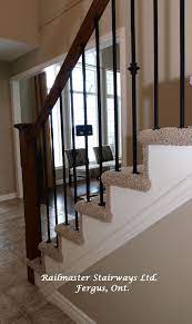 The staircase spindles which you choose can have an overwhelming effect on the overall look of your stairs, and when you're looking for an attractive style to add that finishing touch, look no selecting the right stair spindles can have a massive impact on the overall appearance of your staircase. Pin By Railmaster Stairways Ltd On Stairs And Railings Wrought Iron Staircase Iron Staircase Wrought Iron Stair Railing