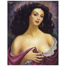 The mexican star, who died in 2002 at age 87, acted in more than 47 films in her lifetime and was a muse to famous artists and writers like diego rivera and jean cocteau. Retrato De Maria Felix 1948 Diego Rivera Wikiart Org
