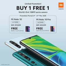 Latest updated xiaomi redmi 7 official price in bangladesh 2021 and full specifications at mobiledokan.com. Xiaomi Malaysia Mi Note 10 Series Buy 1 Free 1 Facebook