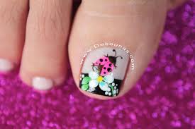 Uñas decoradas para el pie con lineas. 25 Decoracion De Unas De Los Pies Blancas Color Unas Decoradas