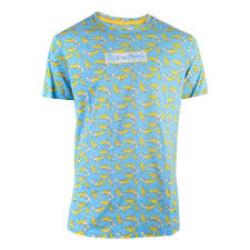 Der hoodie ist das abbild von rick. Rick And Morty Herren Tshirt Banana All Over Print Blau Attitude Deu