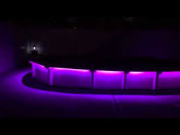 Led Strip Lights Around Swimming Pool Youtube
