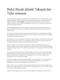 Pelajari tata cara, niat, doa, keutamaan, manfaat hingga tips agar bisa bangun malam. Bukti Ilmiah Dibalik Tahajud Dan Tidur Manusia