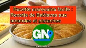Recette Marocaine Facile Recette Baklavas Aux Amandes Et Pistaches Recette Marocaine Facile Recette Marocaine Recette Baklava