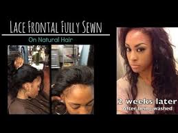 Lace Frontal Sew In Weave On Natural Hair No Glue Los Angeles Hair Salon Stylist Lee Natural Hair Styles Weave Hairstyles Hair Salon