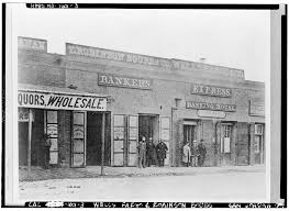 Wells Fargo And Co Express Banking House And T Robinson Bours And Co Built 1853 Taken Ca 1860 Stockton Hist San Joaquin County San Joaquin Wells Fargo