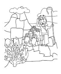 This download is available to members only. Moses And The Burning Bush Coloring Pages Netart