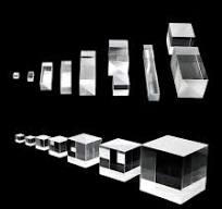 Prisma de cubo pegado, película reflectante chapada en vidrio óptico, cubo  de medición de imagen visual, prisma cubo/cubo, 1 unidad (ancho x alto x ...