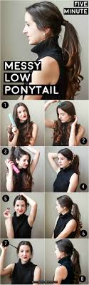 Long hair looks great in so many ways. 5 Minute Low Messy Ponytail Hair Tutorial Diary Of A Debutante