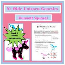 Punnett Squares Black White Color Bundle Punett Squares Worksheet Punnett Squares Punnett Square Activity Creative Lesson Plans