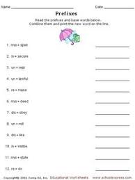 Prefix Un Re Dis Lesson Plans Worksheets Reviewed By Teachers